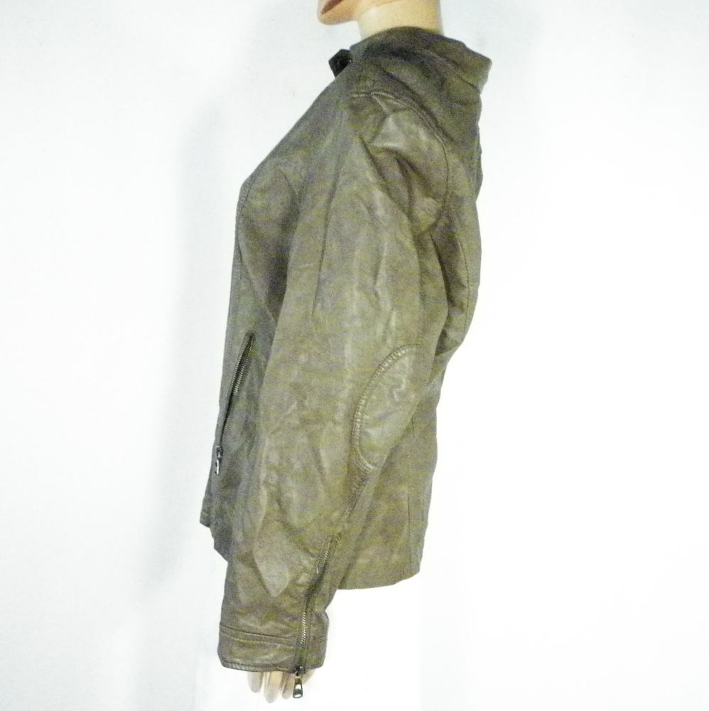 Voir photo 2 de Veste Femme Taupe NANA BELLE T3. Veste Femme Taupe NANA BELLE T3. - Vue 2 -